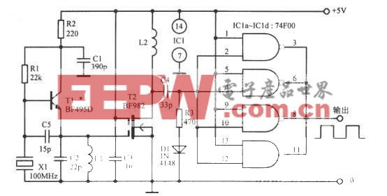 100MHz高精度晶体振荡器